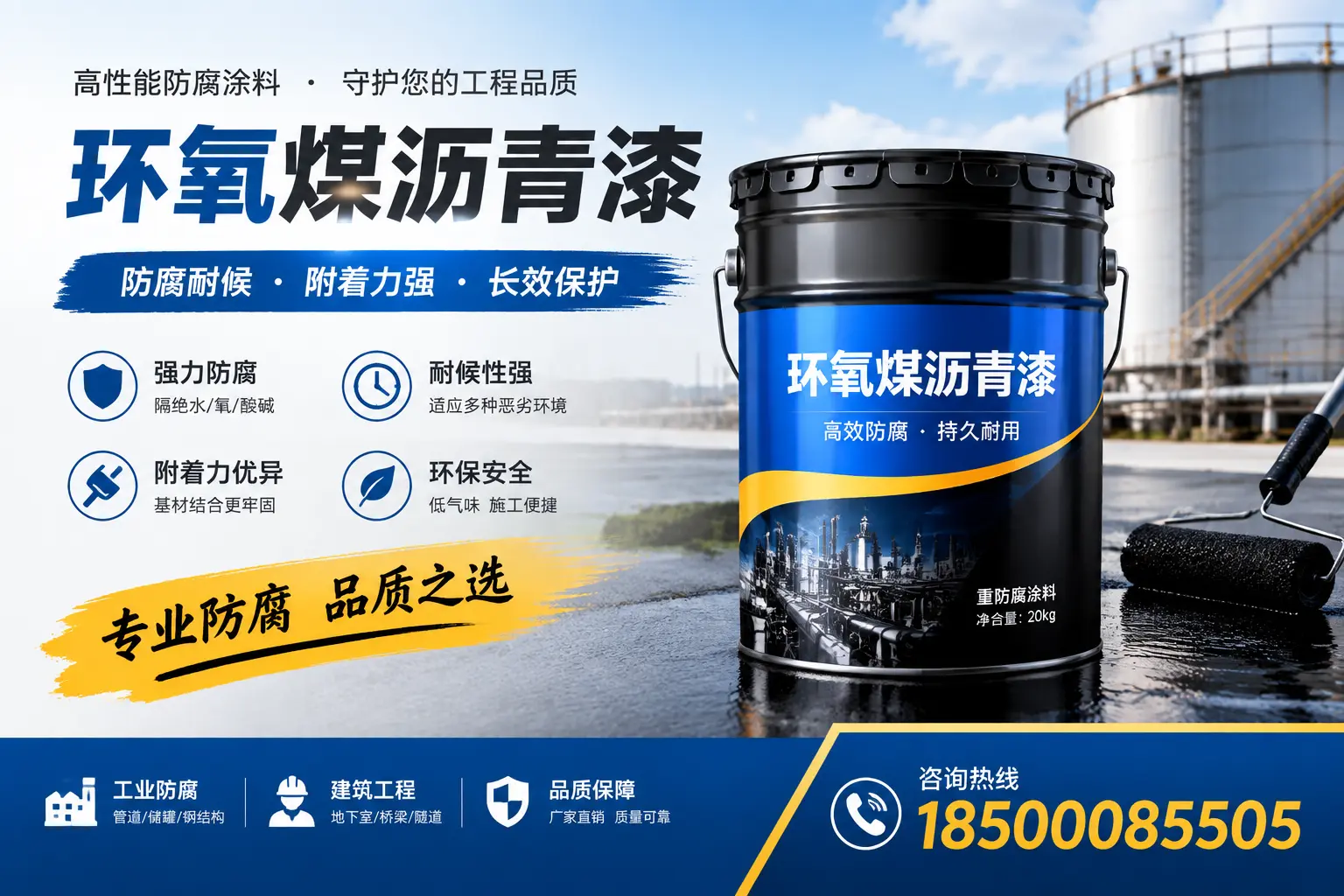 如何选择适合的环氧煤沥青漆?呼伦贝尔市场选型指南